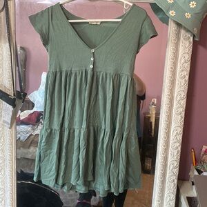 Green summer dress